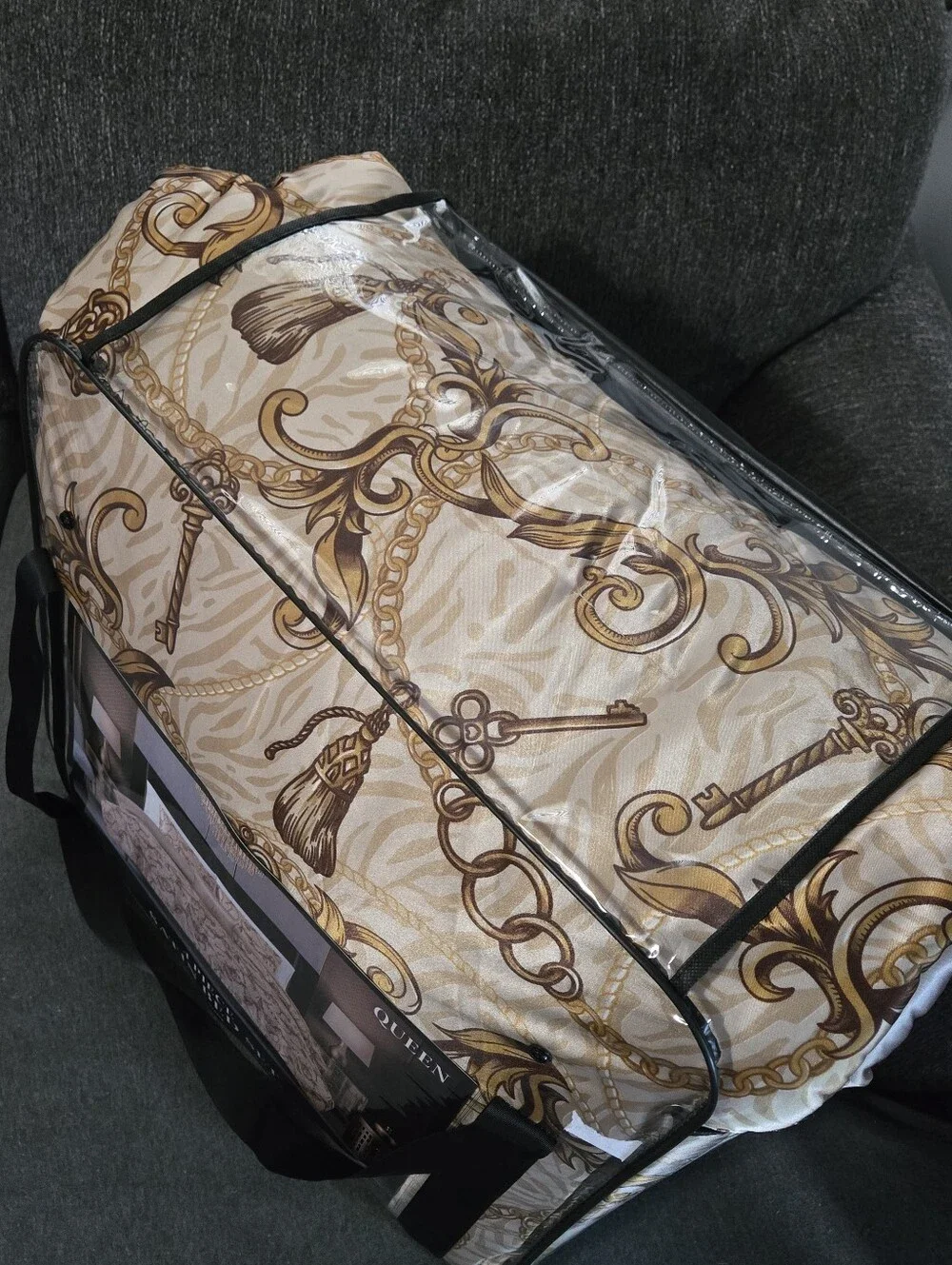 Y2K Satin Baby Phat 4 Piece Satin Bed Set Comforter Set Queen